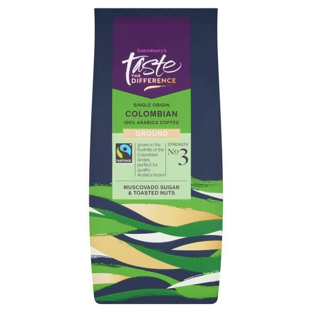 Sainsbury's Fairtrade Colombian Coffee Strength 3, Taste the Difference 227g - gallery image 1