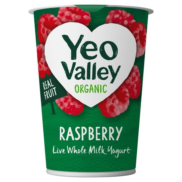 Yeo Valley Organic Raspberry Yogurt 450g - gallery image 1