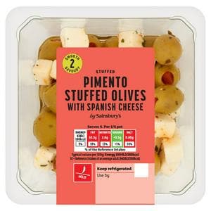 Sainsbury's Pimento Stuffed Olives with Spanish Cheese 160g