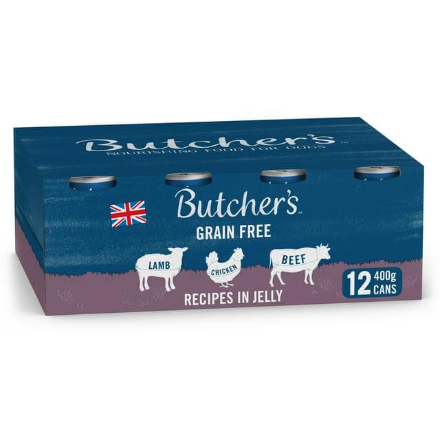 Butcher's Recipes in Jelly Dog Food Tins 12x400g - gallery image 1
