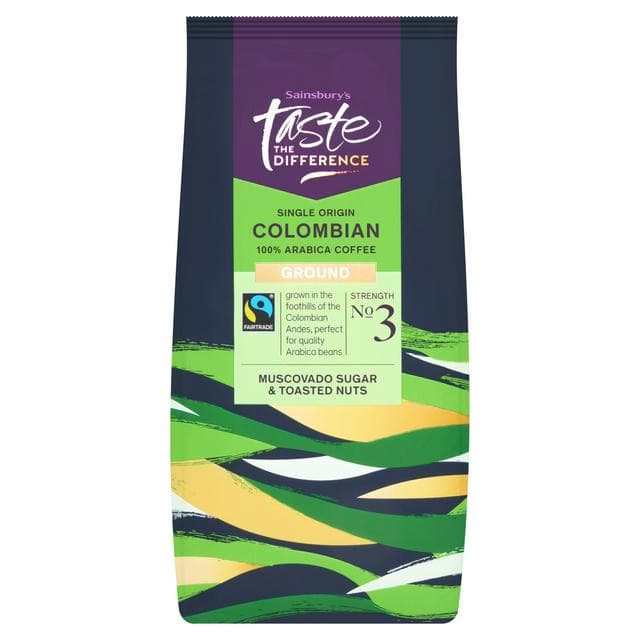 Sainsbury's Fairtrade Colombian Coffee Strength 3, Taste the Difference 454g - gallery image 1