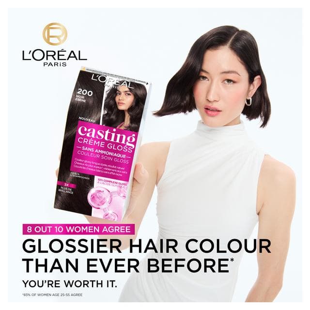 L'Oreal Paris Casting Creme Gloss Semi Permanent Hair Dye Rich Honey Brown 734 - gallery image 2