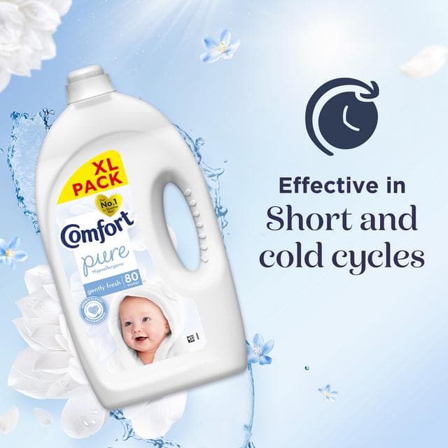 Comfort Pure 80 Washes Fabric Conditioner 2.4L - gallery image 4