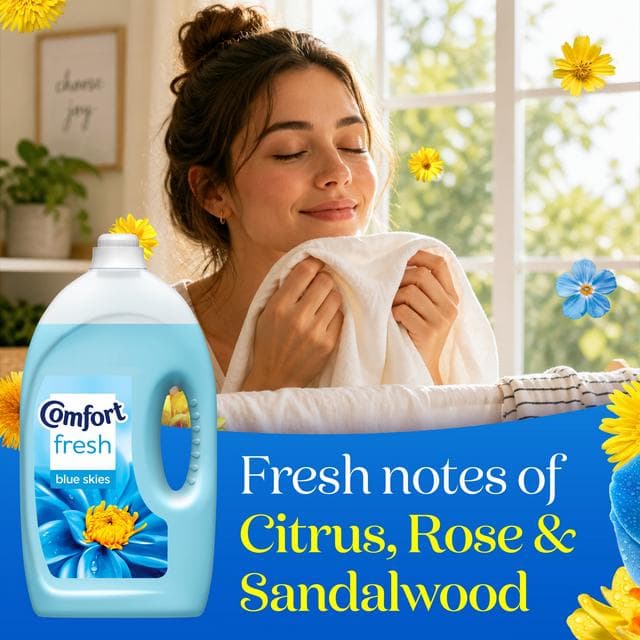 Comfort Fresh 80 washes Blue Skies Fabric Conditioner 2.4L - gallery image 2