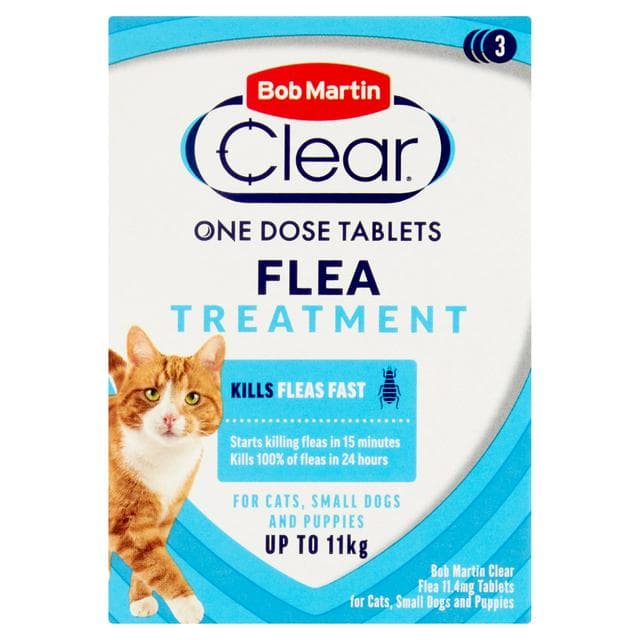 Bob Martin Clear Flea Treatment Tablets for Cats x3 - gallery image 1