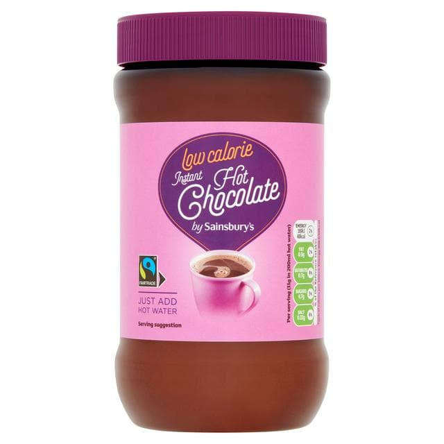 Sainsbury's Low Calorie Instant Fairtrade Hot Chocolate 250g - gallery image 1