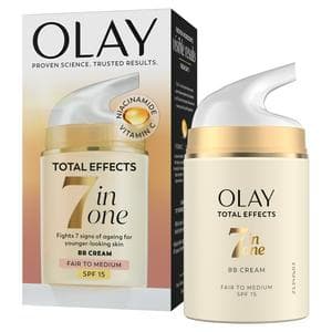 Olay Total Effects SPF 15 BB Day Face Cream Fair to Med Foundation with Vitamin C 50ml