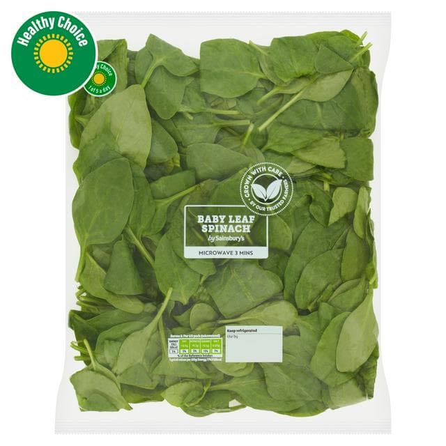 Sainsbury's Baby Leaf Spinach 200g - gallery image 1