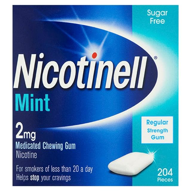 Nicotinell Gum Stop Smoking Aid 2mg Mint x204 - gallery image 1