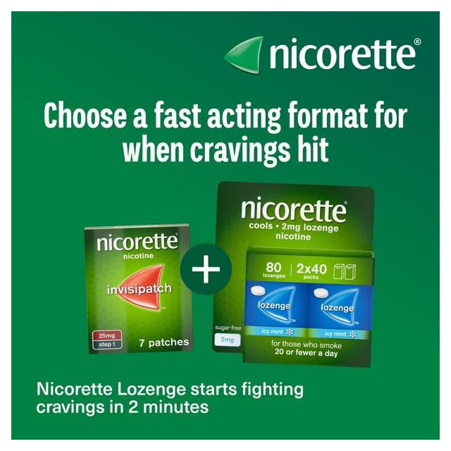 Nicorette Invisi Patch Step 1 to 7 Patches Quit Smoking Aid 25mg - gallery image 6