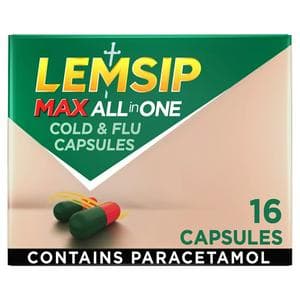 Lemsip All In One Max Cold & Flu Capsules x16