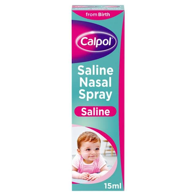 Calpol Saline Nasal Spray Congestion Relief From Birth 15ml - gallery image 1
