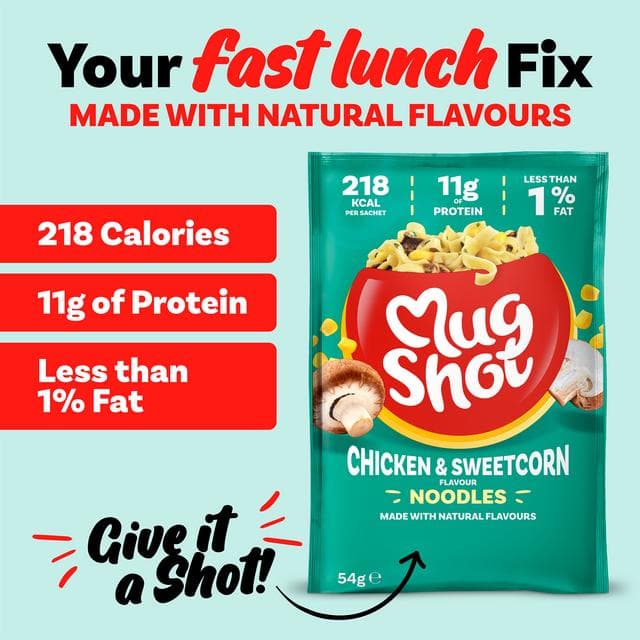Mug Shot Noodles Chicken & Sweetcorn 54g - gallery image 2