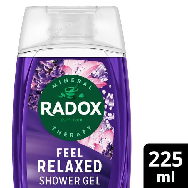 Radox Feel Relaxed Shower Gel Lavender & Waterlily Body Wash 225ml - gallery image 1