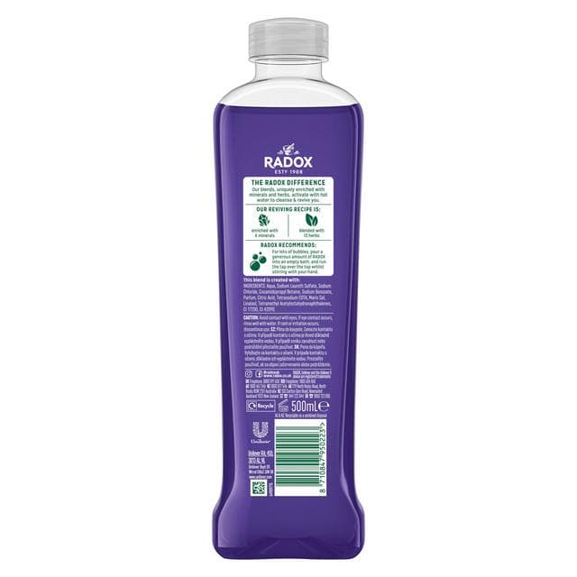 Radox Feel Relaxed Lavender Bath Soak Bubble Bath 500ml - gallery image 6