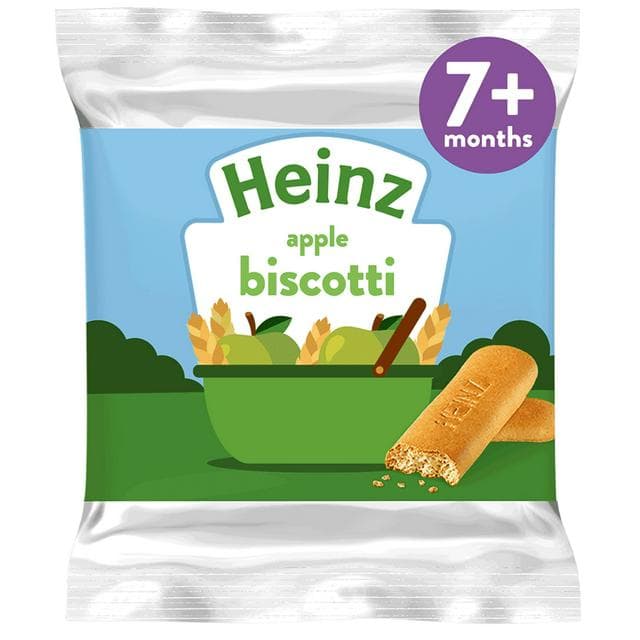 Heinz Apple Biscotti Baby Food Snacks 7+ Months 60g - gallery image 1
