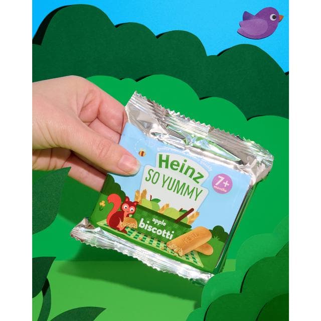 Heinz Apple Biscotti Baby Food Snacks 7+ Months 60g - gallery image 3