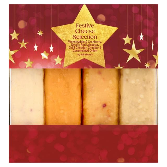 Sainsbury's 4 x 100g Festive Cheese Selection - gallery image 1