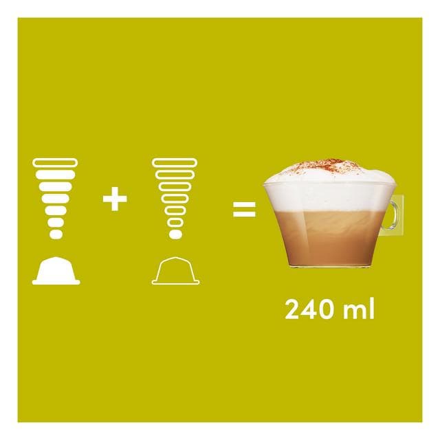 Nescafé Dolce Gusto 16 x Cappuccino Skinny & Unsweetened Coffee Pods (8 Servings) - gallery image 2