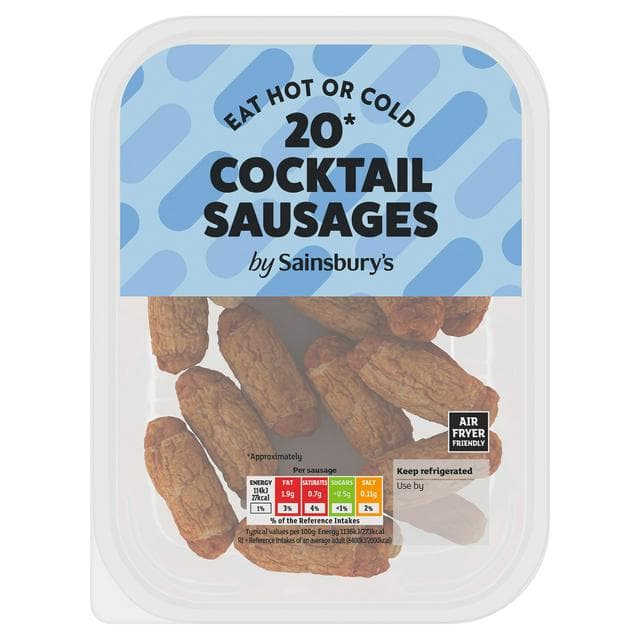 Sainsbury's Pork Cocktail Sausages 200g - gallery image 1