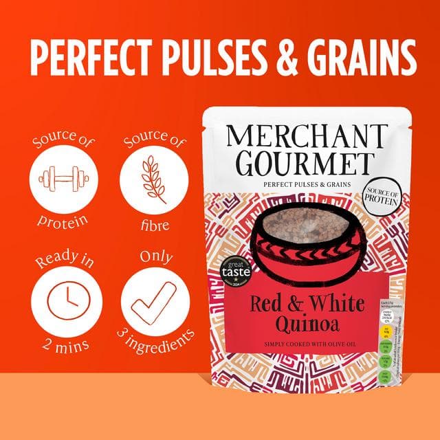 Merchant Gourmet Simply Cooked Red & White Quinoa 250g - gallery image 3