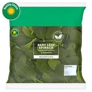 Sainsbury's Baby Leaf Spinach 120g