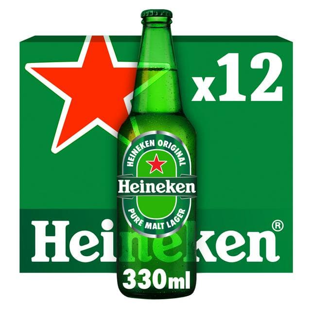 Heineken Premium Lager Beer Bottles 12x330ml - gallery image 1