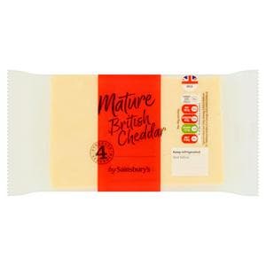 Sainsbury's British Mature Cheddar Cheese 400g