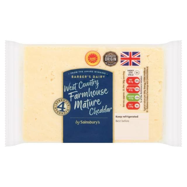 Sainsbury's West Country Farmhouse Mature Cheddar Cheese 400g - gallery image 1