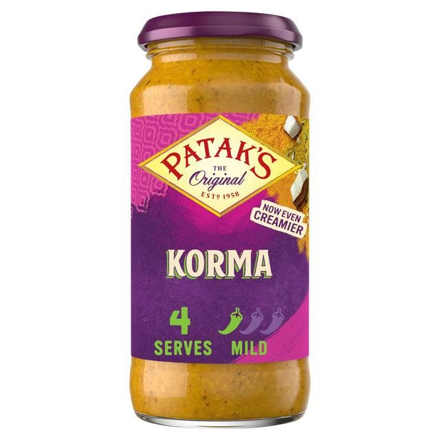 Patak's Korma Curry Sauce 450g - gallery image 1
