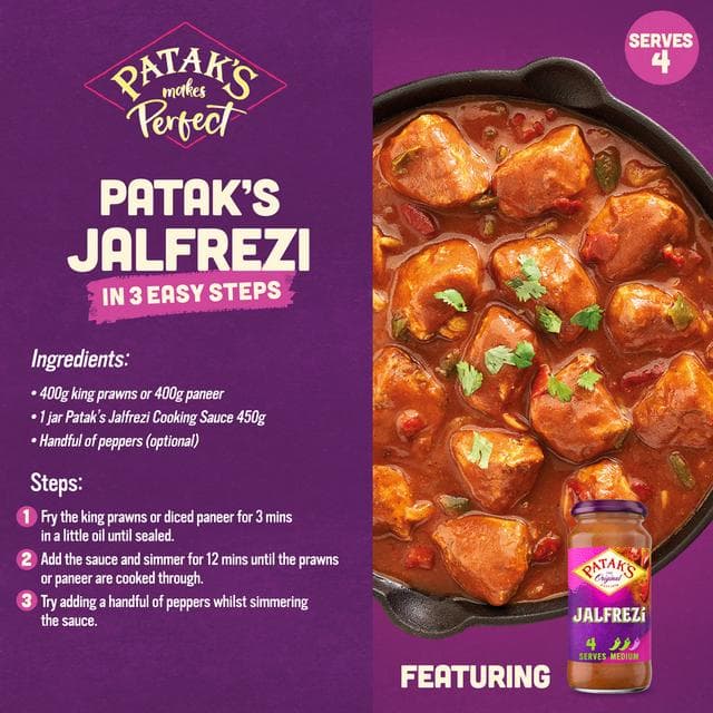 Patak's Indian 450g Jalfrezi Curry Sauce - gallery image 2
