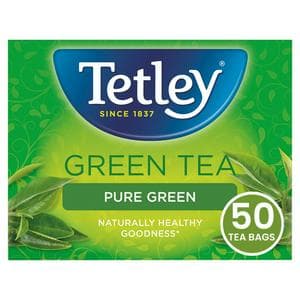 Tetley Pure Green Tea x50 Tea Bags 100g
