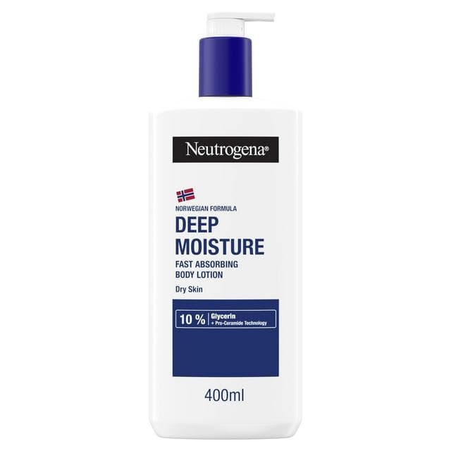 Neutrogena Deep Moisture Fast Absorbing Body Lotion Moisturiser 400ml - gallery image 1
