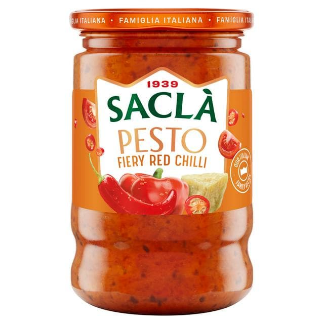 Sacla Chilli Pesto 190g - gallery image 1