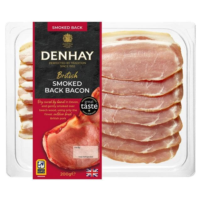 Denhay Dry Cured Smoked Back Bacon 200g - gallery image 1