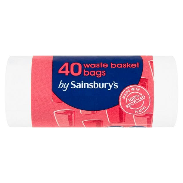 Sainsbury's Waste Basket Bags x40 - gallery image 1