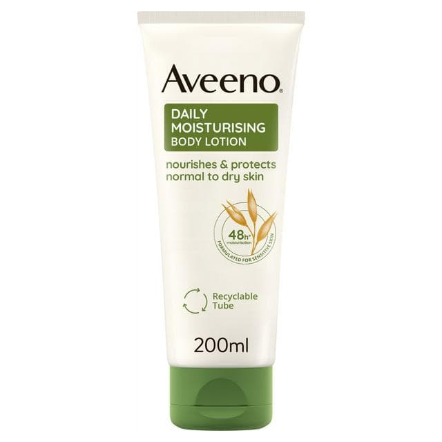 Aveeno Daily Moisturising Body Lotion Moisturiser Cream 200ml - gallery image 1