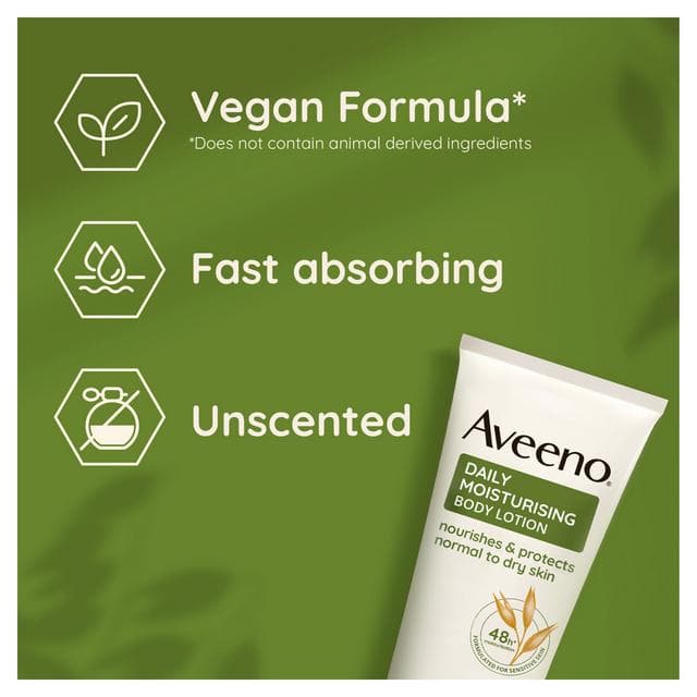 Aveeno Daily Moisturising Body Lotion Moisturiser Cream 200ml - gallery image 5