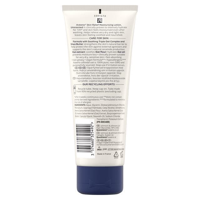 Aveeno Skin Relief Moisturising Lotion Unscented Moisturiser 200ml - gallery image 6