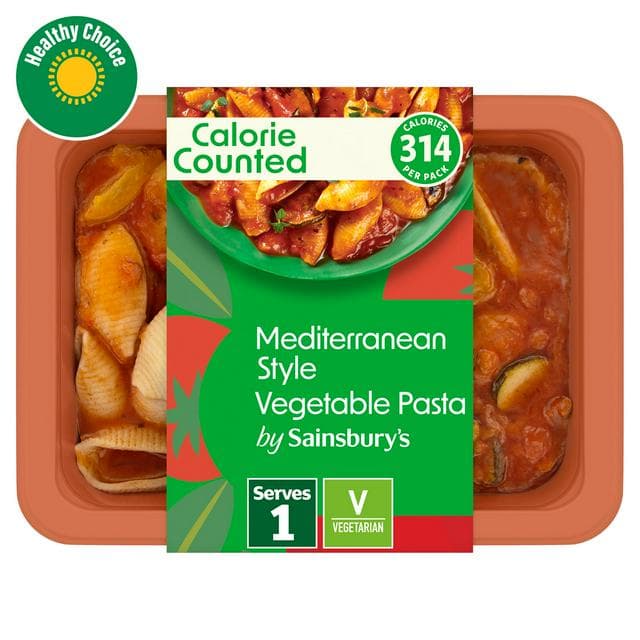 Sainsbury's Calorie Counted Mediterranean Vegetable Style Pasta 380g - gallery image 1