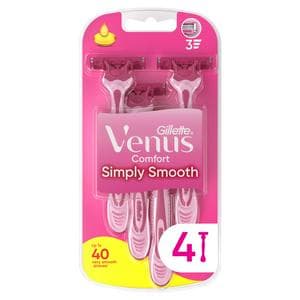 Gillette Venus Simply 3 Disposable Razor x4