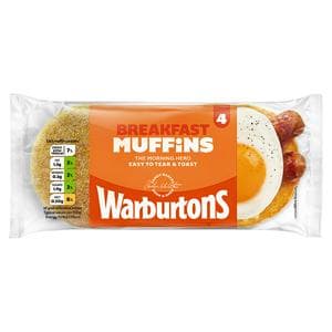 Warburtons Toasting Muffins x4