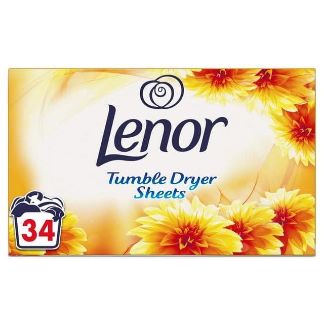 Lenor Fabric Tumble Dryer Sheets Summer Breeze 34 Sheets - gallery image 1