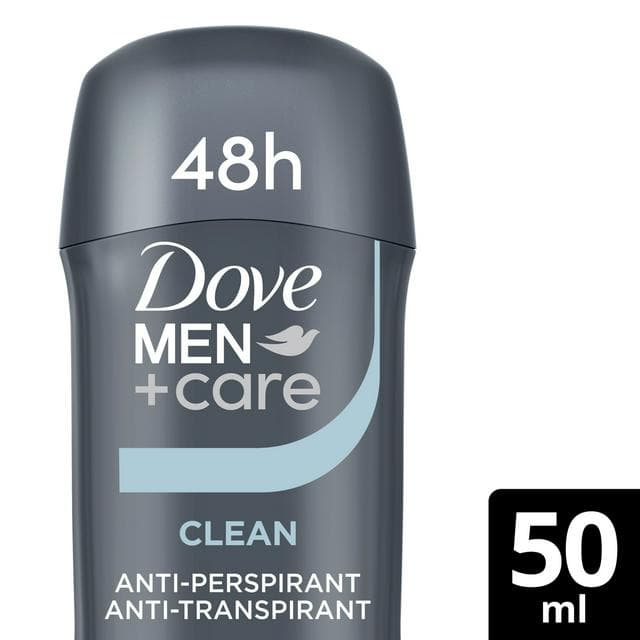 Dove Men+Care Anti-Perspirant Deodorant Stick, Clean Comfort 50ml - gallery image 1