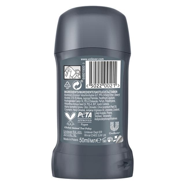 Dove Men+Care Anti-Perspirant Deodorant Stick, Clean Comfort 50ml - gallery image 6