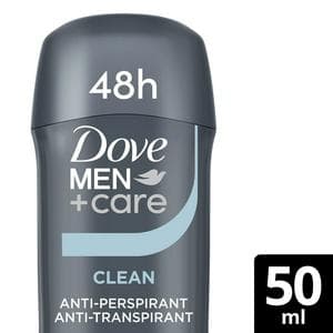 Dove Men+Care Anti-Perspirant Deodorant Stick, Clean Comfort 50ml