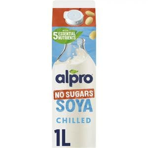 Alpro 1L Soya No Sugar Chilled Dairy Free Drink