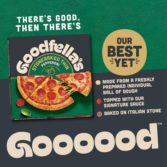Goodfella's Stonebaked Thin Pepperoni Pizza 332g - gallery image 3