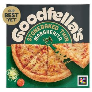 Goodfellas 334g Stonebaked Thin Margherita Three Cheese Pizza
