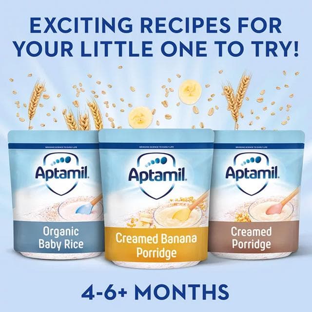 Aptamil Creamed Porridge Cereal 125g 4 Month+ - gallery image 4